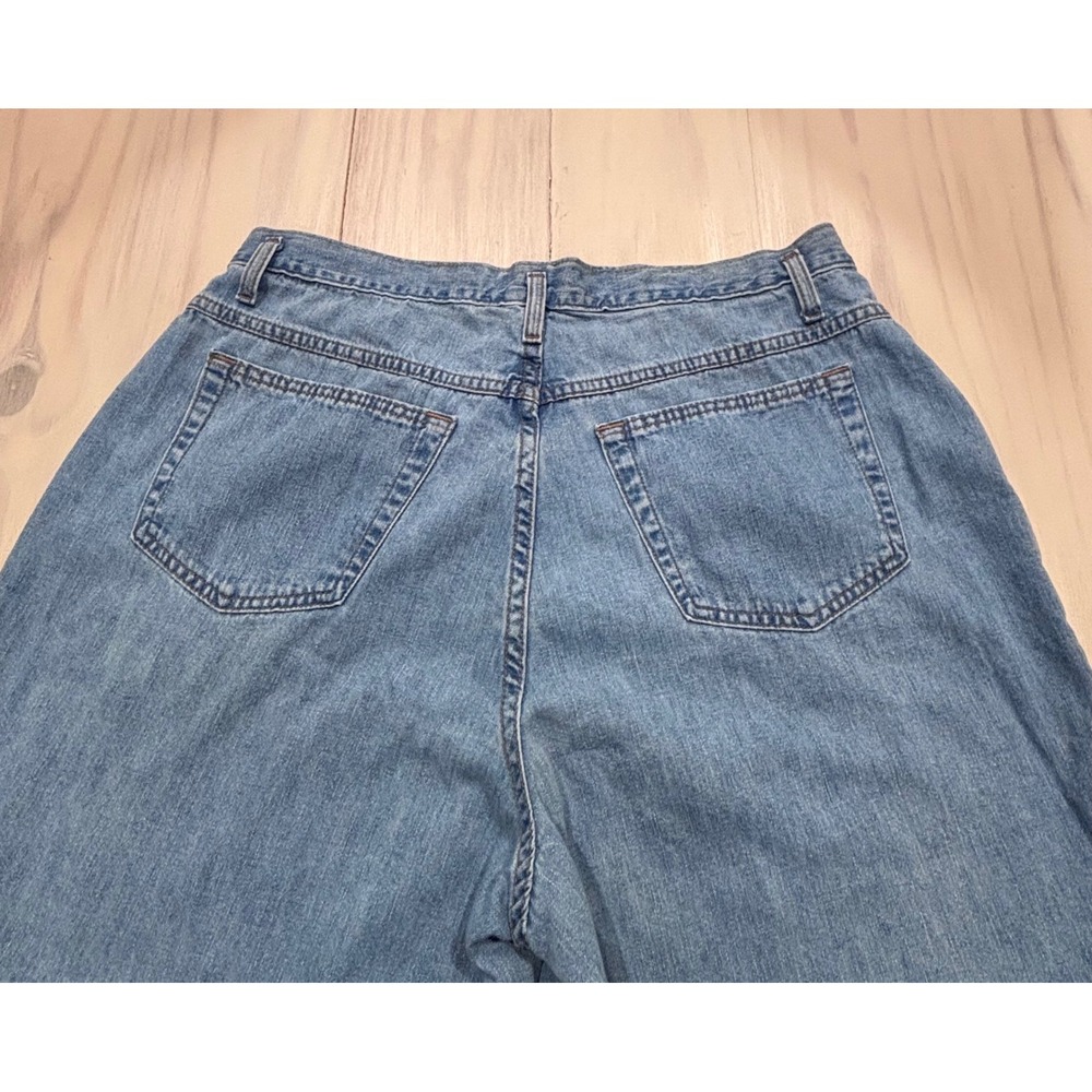 Venezia Jeans Womens‎ 16 Light Wash High Rise Pleated Mom Jeans Made USA Cotton - Picture 10 of 14